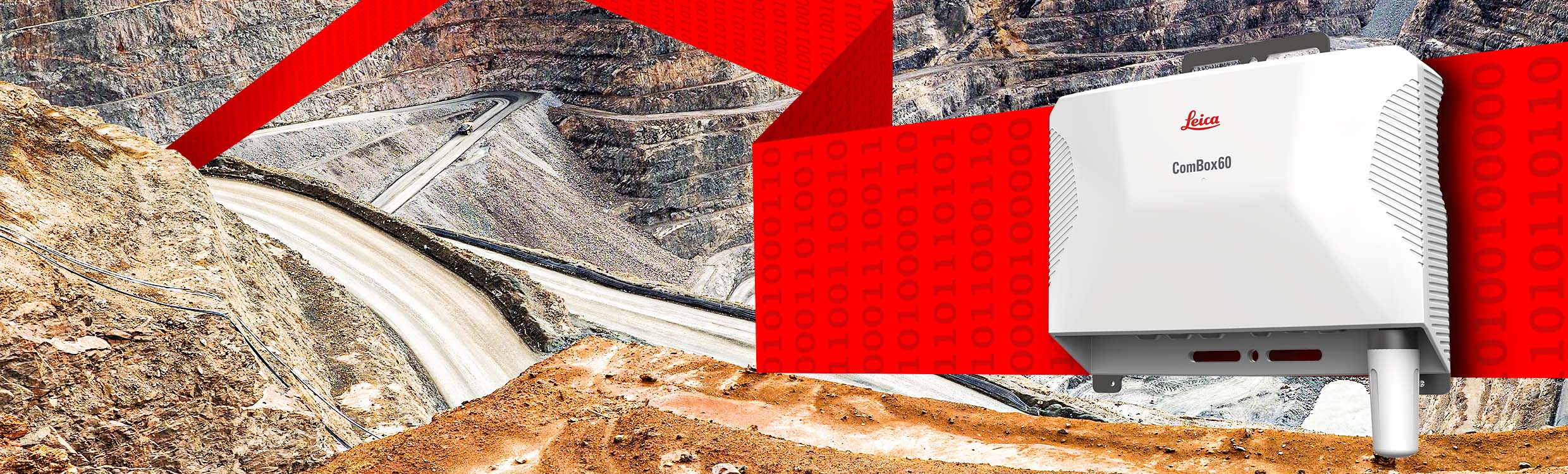 Leica ComBox60-overvågning af stenbrud